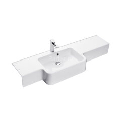 РАКОВИНА AQUATON HOTEL B 129 ЛЕВАЯ БЕЛАЯ (1A709831PI01L)