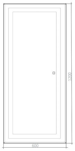 Зеркало AZARIO Лира 600х1200 c подсветкой и диммером, сенсорный выключатель (ФР-00002160)