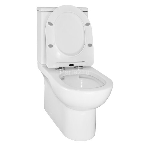 Унитаз-компакт AZARIO Ambra 645x370x815 напольный, безободковый, в комплекте сиденьем микролифт (AZ-