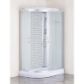 Душевая кабина Loranto SUNWAY 120х80х215 правосторонняя, поддон 13см, белый кирпичный узор, матовое стекло 4мм, профиль хром (CS6612013RFW120)