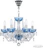 Подвесная люстра Bohemia 5402/6/141 Ni Aquamarine/M-1G