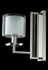 Бра Crystal Lux NICOLAS AP1 NICKEL/WHITE