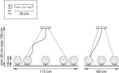 Подвесная люстра Lightstar 815283