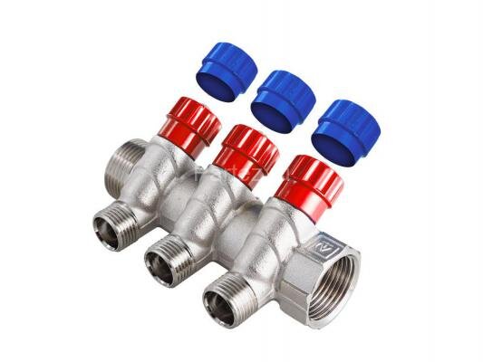 Коллектор с регулирующими вентилями 3/4"х3х1/2"НР VALTEC