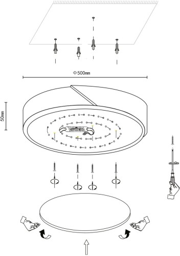 Потолочный светильник Velante 445-447-01
