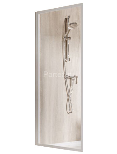 Неподвижная душевая стенка Ravak Supernova PSS-90, профиль белый, цвет стекла "Водная зябь"