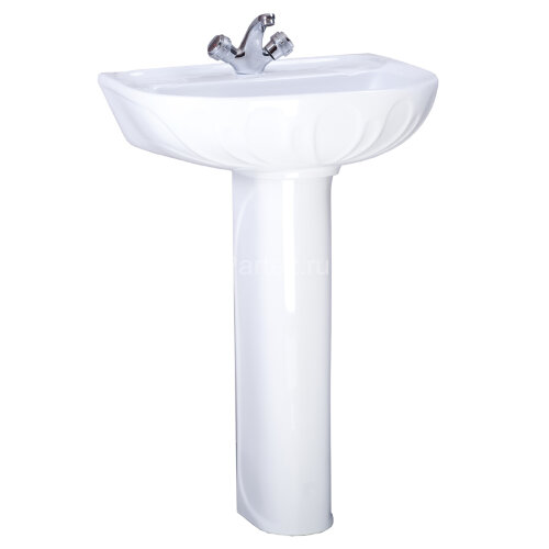 Раковина Santeri Лотос 580х 500, белый (1.3110.6.S00.10B.0)