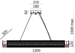 Подвесная люстра Fluorite FL1054-9P