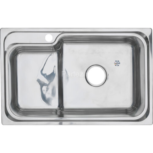 Мойка 7245 R N 0,8/180 врезная прямоугольная с корзиной с сифоном (224 N*10)