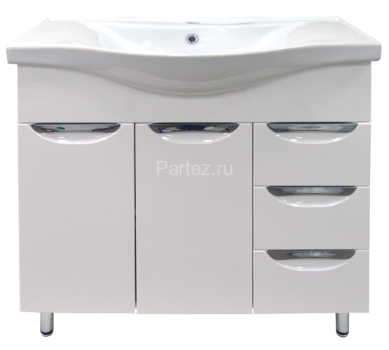 Комплект тумба Стиль- 80/3 800х850х460 напольная, с раковиной Basic 80 (CS00070447)