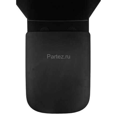 Унитаз-компакт Azario Black King 370х640х810 безободковый, с быстросъемным сиденьем микролифт, черны