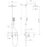 Смеситель Lemark Mista LM6462WG для ванны и душа