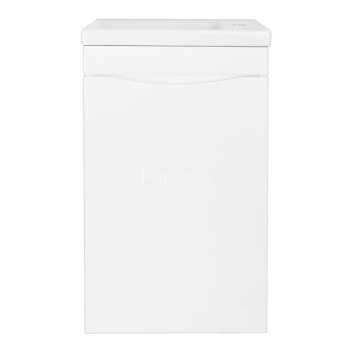 Комплект тумба подвесная Loranto Алина - 40 400х220х730 с раковиной Миранда 40 правая, белый (CS0008