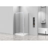 Душевое ограждение Azario ALTON 1200х800х2000, БЕЗ ПОДДОНА, прозрачное стекло 6 мм, цвет профиля серебро (AZ-NAC1131 L 1200)