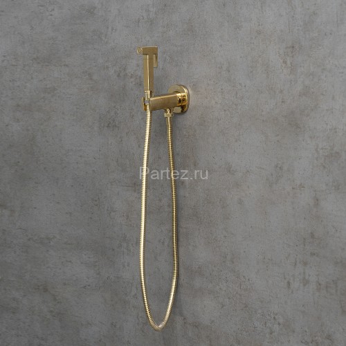 Смеситель Lemark Solo LM7172G с гигиеническим душем, встраиваемый