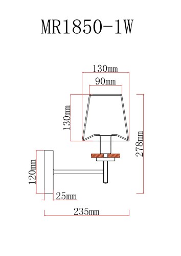 Бра MyFar MR1850-1W