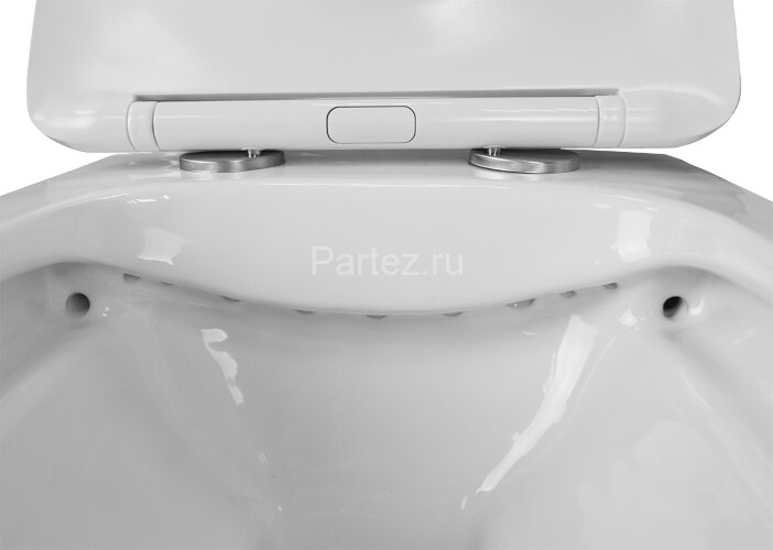 Унитаз подвесной Azario Boca 370х520х360 безободковый, с быстросъемным сиденьем микролифт (AZ-2002)