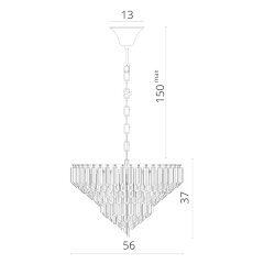 Подвесная люстра Arte Lamp 1683/01 LM-7