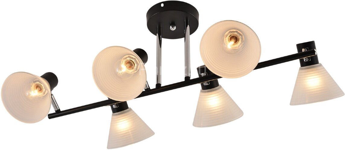 Потолочная люстра Reluce 01553-3.3-06B BK+CR