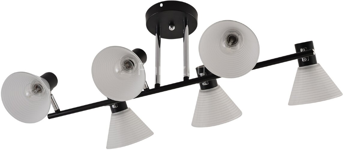 Потолочная люстра Reluce 01553-3.3-06B BK+CR