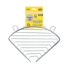 Полка угловая Fixsen Hotel, одноэтажная, хром (FX-31051-1)