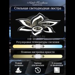 Потолочная люстра Natali Kovaltseva HIGH-TECH LED LAMPS 82020 BLACK