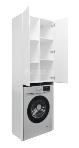 Пенал Стиль 60 652х2000х600 над стиральной машиной, белый (CS00082332)