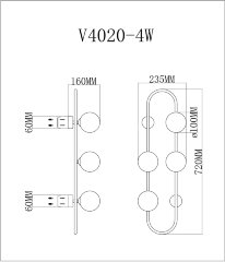 Бра Moderli V4020-4W