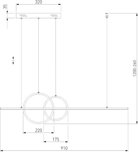 Подвесной светильник Eurosvet 90265/1 черный
