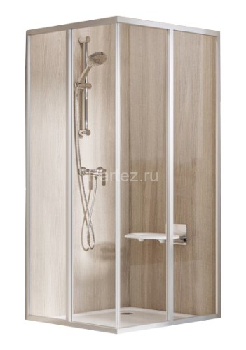 Душевой уголок Ravak Supernova SRV2-100 S белый+Тpанспаpент