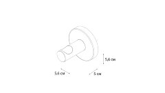 Крючок Fixsen , Хром (FX-31005B)