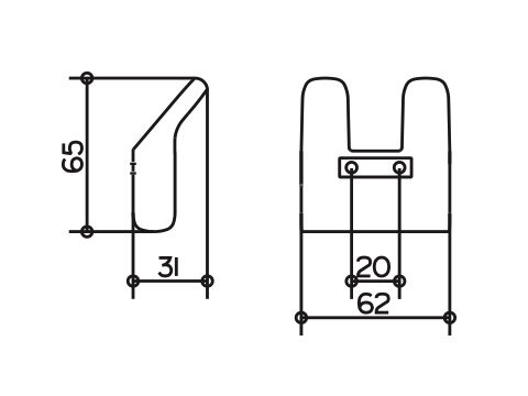Крючок Keuco COLLECTION MOLL, Хром (12713010000)