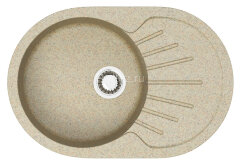 Кухонная мойка AZARIO Flora 730x450x215 искусственный мрамор, цвет песочный (CS00079915)