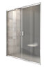 Душевая дверь Ravak Blix раздвижная 151х190, толщина полотна 6мм универсальная, цвет профиля хром