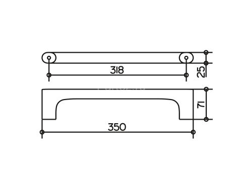 Поручень Keuco Edition 400, 350 мм, хром (11507010000)