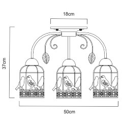 Потолочная люстра Arte Lamp A5090PL-3WG