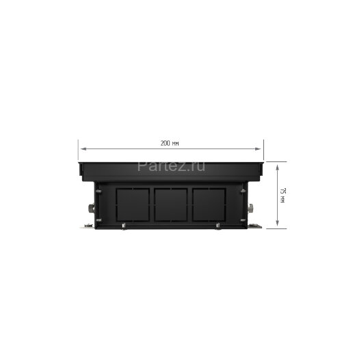 Конвектор внутрипольный Royal Thermo ATRIUM-75/200/2800-DG-U-NA