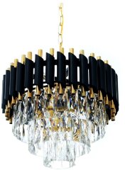 Подвесная люстра Lumina Deco LDP 6003-400 BK+F.GD