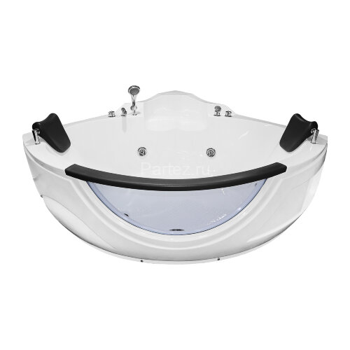 Ванна акриловая Loranto 1550х1550х750 угловая, с гидромассажем, для двух персон (CS-831N)