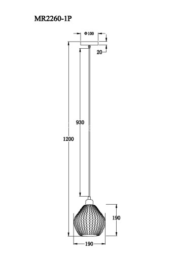 Подвесной светильник MyFar MR2260-1P