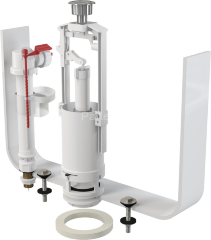 Выпускной комплект со стоп кнопкой Alca Plast (SA2000SK 1/2" CHROM)