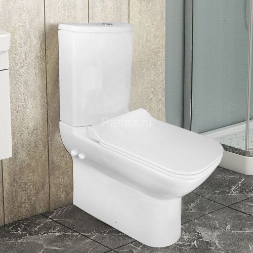 Унитаз-компакт KALE BABEL 355х655х810 с функцией биде, сиденьем микролифт и арматурой