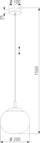 Подвесной светильник TK Lighting 5824 Vibe