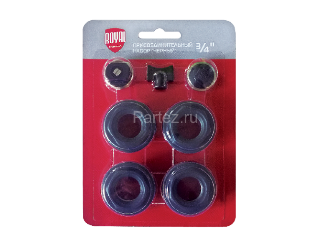Набор присоединительный Royal Thermo 3/4'' black