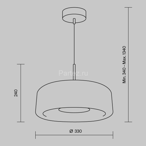 Подвесной светильник Maytoni MOD127PL-L6SG