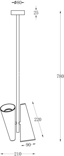 Потолочная люстра Maytoni MOD095PL-02W