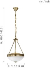 Подвесная люстра Eglo 82747