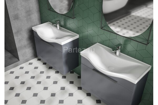 Раковина накладная Lapino BASIC 55X45X17,5, белая (7055)