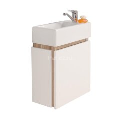 Тумба под раковину AQUATON Эклипс М46, правая, белая (1A172801EK49R)