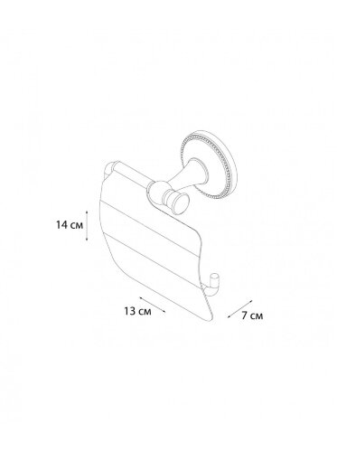 Держатель туалетной бумаги Fixsen Alfa с крышкой, античная латунь (GR-9510)